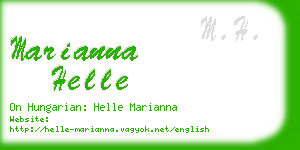 marianna helle business card